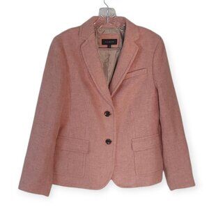 Talbots Shetland Blazer Women’s 10 Herringbone Wool Blend Two Button Career